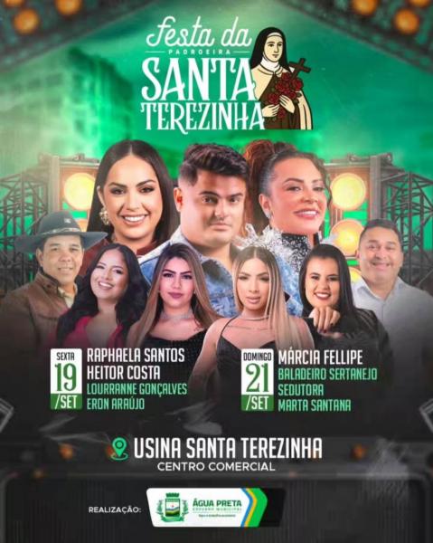 Raphaela Santos, Heitor Costa, Lourranne Gonçalves e Eron Araújo - Festa de Santa Teresinha