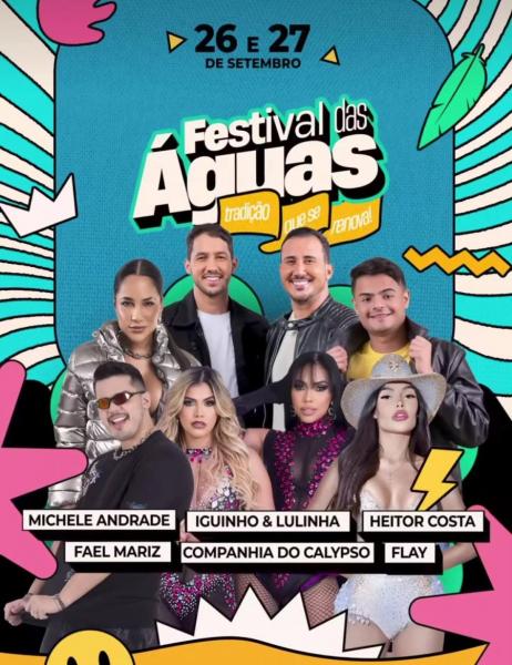 Iguinho & Lulinha, Michele Andrade e Flay - Festa das Águas 2025
