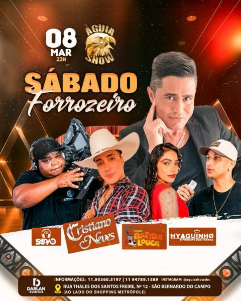 Cristiano Neves, Forró Batida Louca, Hyaguinho e Dj Sapão - Sábado Forrozeiro
