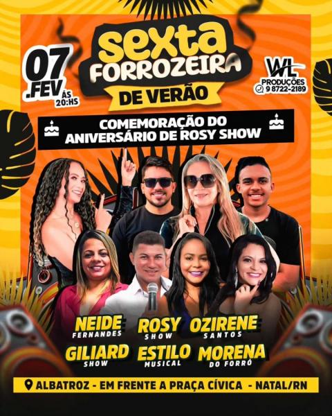 Neide Fernandes, Rosy Show, Ozirene Santos, Giliard Show, Estilo Musical e Morena do Forró - Sexta Forrozeira de Verão