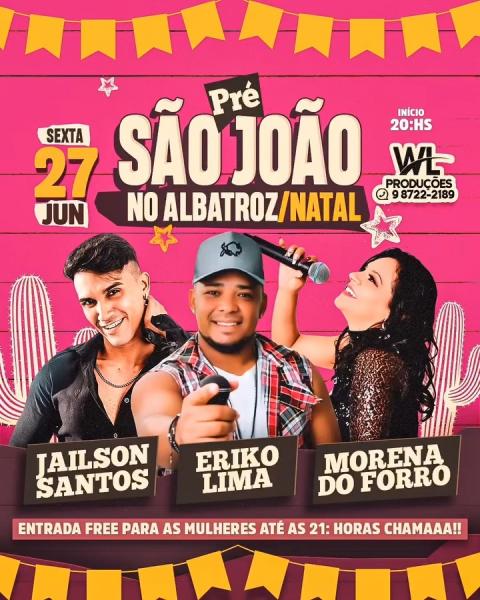 Eriko Lima, Jailson Santos e Morena do Forró