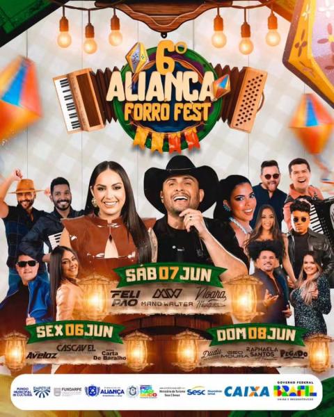 Felipão, Mano Walter e Noara Marques - 6ª Aliança Forró Fest 2025