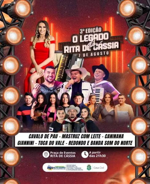 Cavalo de Pau, Mastruz com Leite, Caninana, Giannini, Toca do Vale e Redondo & Banda Som do Norte - 3º Legado de Rita de Cássia