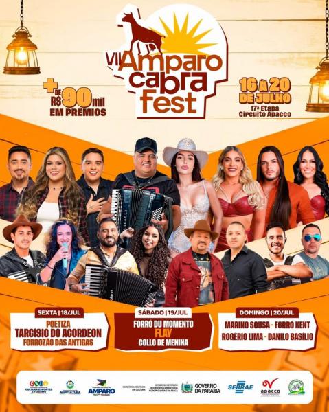 Marino Souza, Forró Kent, Rogério Lima e Danilo Basílio - Amparo Cabra Fest 2025