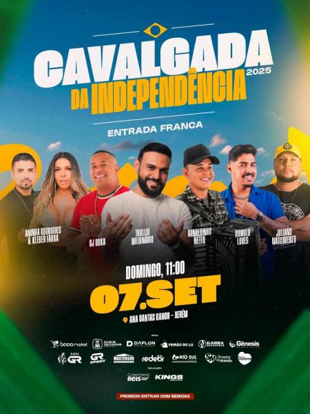 Aninha Rodrigues & Klever Farra, Dj Boka, Thullio Milionário, Arnaldinho Netto, Romulo Loves e Juliano Nascimento - Cavalgada da Independência 2025