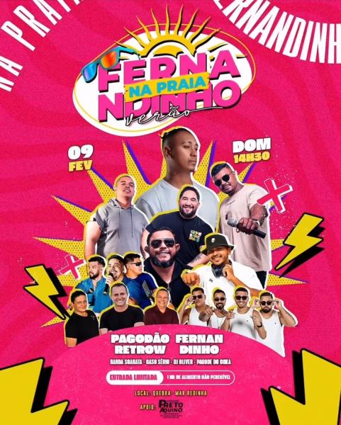 Fernandinho, Pagodão Retrow, Banda Soanata, Caso Sério, Dj Oliver e Pagode do Xoca - Fernandinho na Praia Verão
