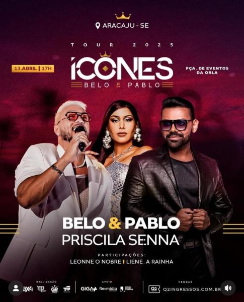 Belo, Pablo e Priscila Senna - Ícones