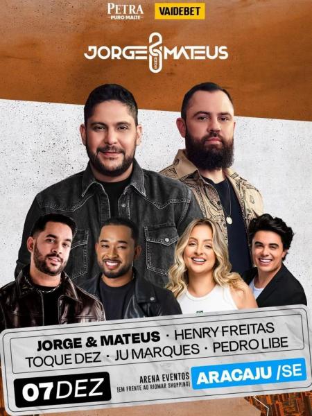 Jorge & Mateus, Henry Freitas, Toque Dez, Ju Marques e Pedro Libe