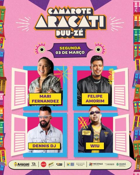 Mari Fernandez, Felipe Amorim, Dennis Dj e Wiu