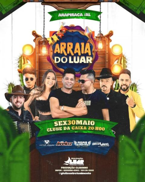 Banda Aveloz, Asas Morenas, Brega & Vinho e Victor Jordão - Arraiá do Luar 2025
