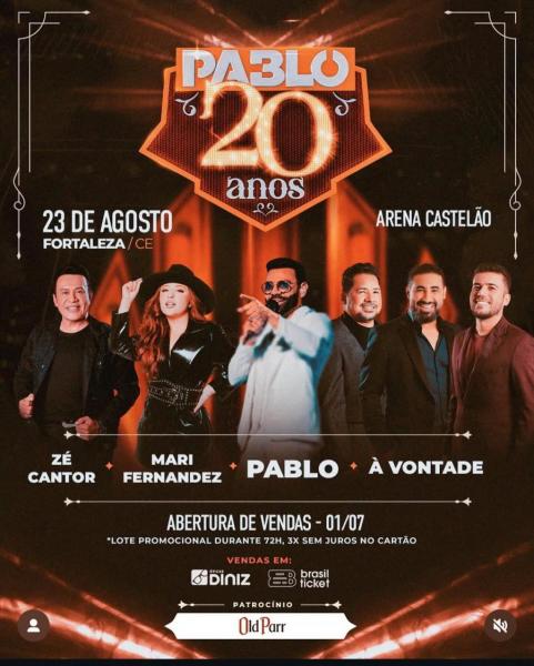 Pablo, Mari Fernandez, Zezo, Raí, Luan Estilziado e Zé Cantor - Pablo 20 Anos