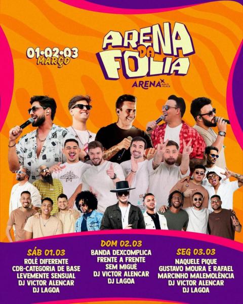 Rolê Diferente, CDB - Categoria de Base, Levemente Sensual, Dj Victor Alencar e Dj Lagoa - Arena da Folia 2025