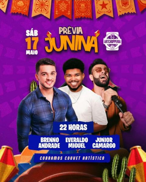 Brenno Andrade, Everaldo Miguel e Junior Camargo - Prévia Junina