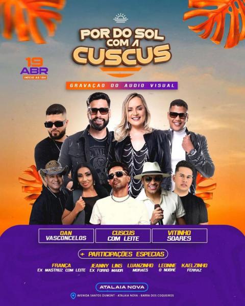 Cuscus com Leite, Dan Vasconcelos e Vitinho Soares - Por do Sol com a Cuscus