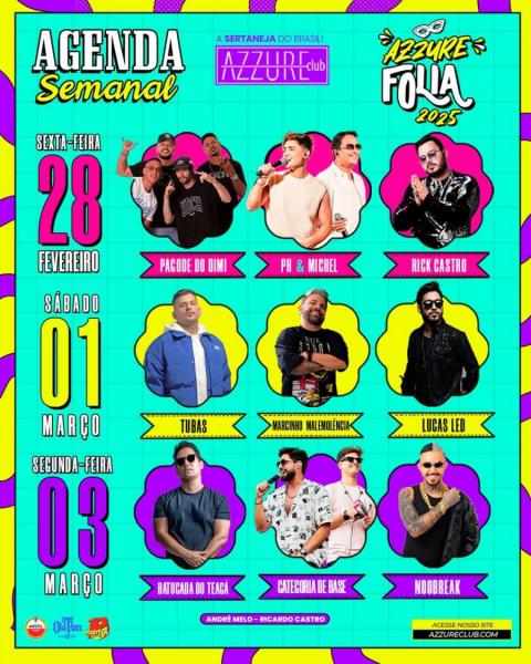 Batucada do Teagá, Categoria de Base e Noobreak - Azzure Folia 2025