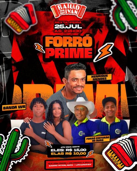 Henrique Mendes, Banda WR e Forró Cinturão de Ouro - Forró Prime