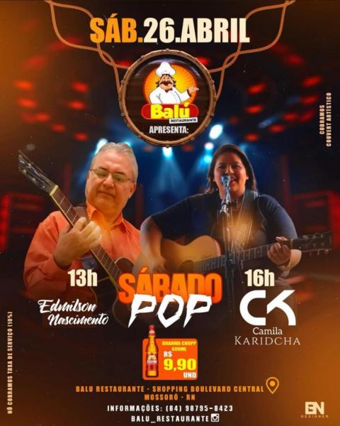 Edmilson Nascimento e Camila Karidcha - Sábado Pop