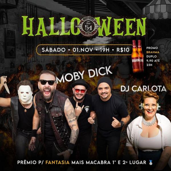 Moby Dick e Dj Carlota - Halloween Bar 54
