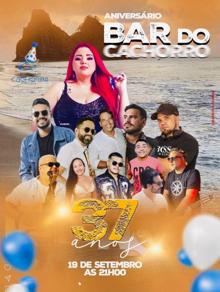 Joelson Santos, DJ Iran, DJ Tekila, Dayane Santos, Márcio Moreno, Tarcy Pontes e Daniel ribeiro - 37 anos do Bar do Cachorro