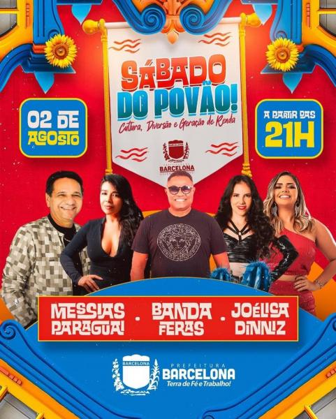 Messias Paraguai, Banda Feras e Joélica Dinniz - Sábado do Povão
