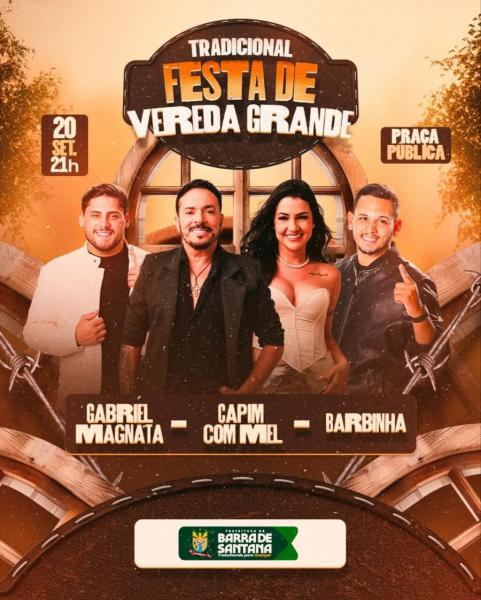 Capim com Mel, Gabriel Magnata e Barbinha - Festa de Vereda Grande