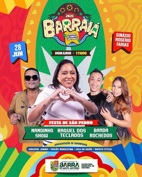 Raquel dos Teclados, Nandinho Show e Banda Rochedos - Barraiá 2025