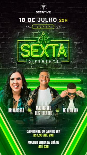 Drika Costa, Mauricinho dos Teclados e Dj Alan Mix - Sexta Diferente