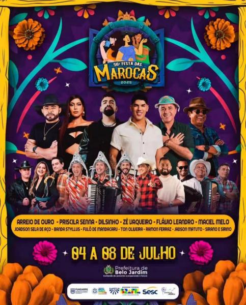 Maciel Melo, Banda Styllus e Priscila Senna - 56ª Festa das Marocas