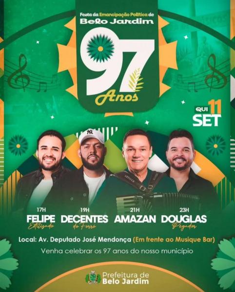 Felipe Estilizado, Decentes do Forró, Amazan e Douglas Pegador
