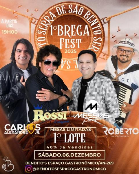 Messias Paraguai, Banda Rossi, Carlos Alexandre Jr e Roberto Sanfoneiro - 1º Brega Fest 2025