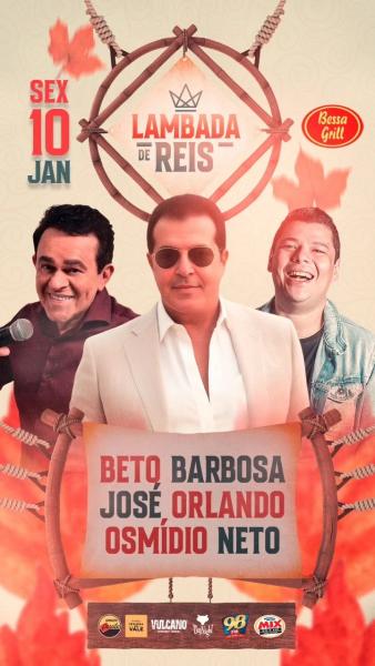 Beto Barbosa, José Orlando e Osmídio Neto - Lambada de Reis