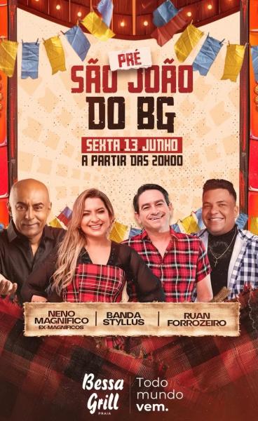 Neno Magnífico, Banda Styllus e Ruan Forrozeiro - Pré São João do BG