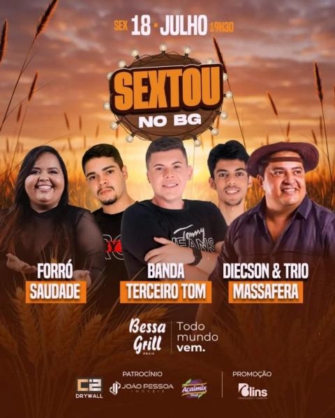 Banda Terceiro Tom, Forró Saudade e Diecson & Trio Massafera