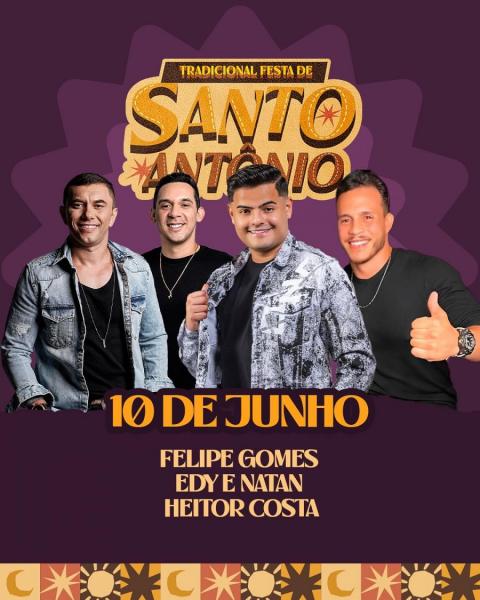 Felipe Gomes, Edy & Natan e Heitor Costa - Santo Antônio 2025