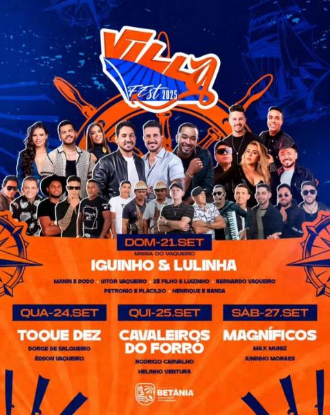 Toque Dez, Dorge de Salgueiro e Édson Vaqueiro - Villa Fest 2025