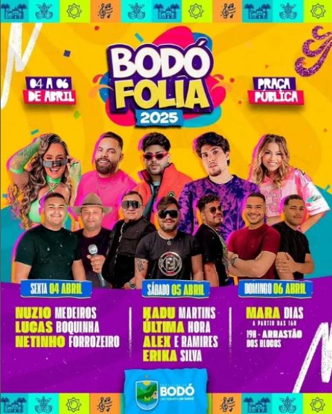 Kadu Martins, Última Hora, Alex & Ramires e Erika Silva - Bodó Folia 2025