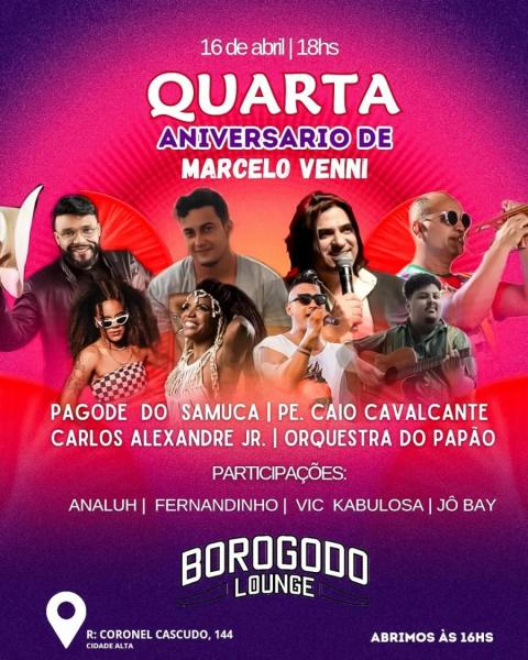Pagode do Samuca, Carlos Alexandre Jr e Orquestra do Japão - Aniversário de Marcelo Venni