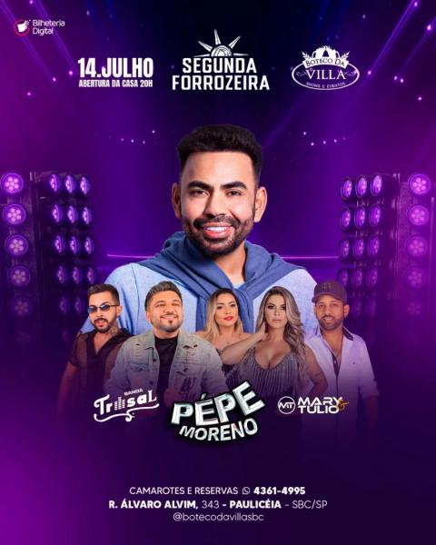 Pépe Moreno, Banda Trisal e Mary & Túlio - Segunda Forrozeira