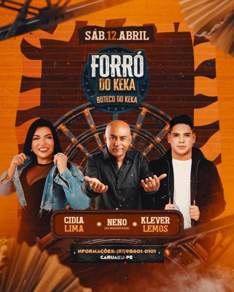 Neno, Cydia Lima e Klever Lemos - Forró do Keka