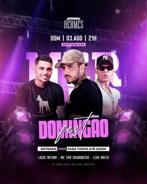 Lucas Nathan, Mc Thin Cachoeira e Leva Massa - Domingão Fest