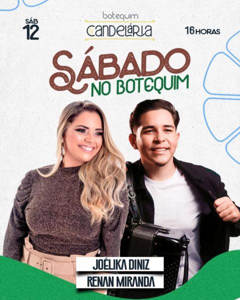 Joélika Diniz e Renan Miranda - Sábado no Botequim
