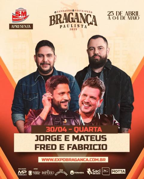 Jorge & Mateus e Fred & Fabrício - Expobragança 2025
