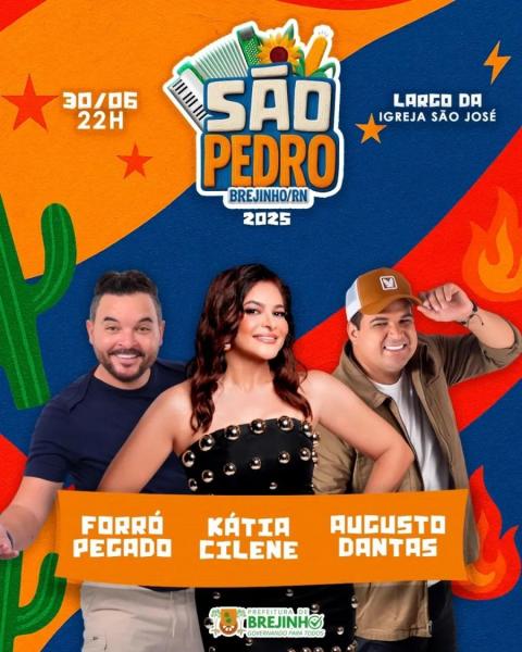 Kátia Cilene, Forró Pegado e Augusto Dantas - São Pedro 2025