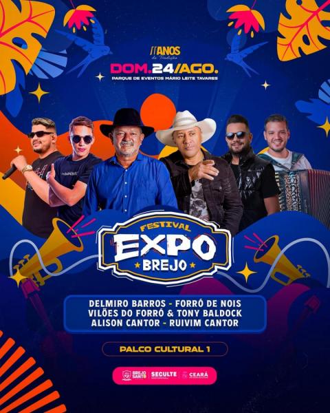 Delmiro Barros, Forró de Nóis, Vilões do Forró & Tony Baldock, Alison Cantor e Ruivim Cantor - Expo Brejo 2025