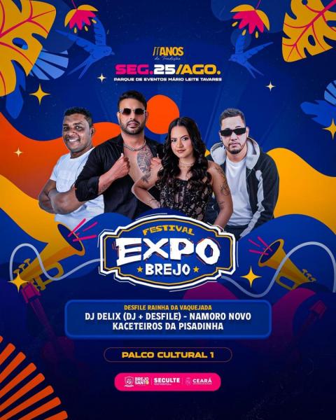 Dj Delix, Namoro Novo e Kaceteiros da Pisadinha - Expo Brejo 2025