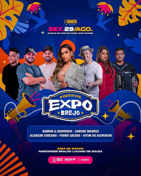 Ramon & Randinho, Simone Mendes, Alanzim Coreano, Forró Sacode e Vitim do Acordeon - Expo Brejo 2025