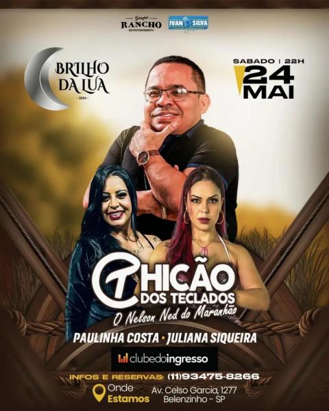 Chicão dos Teclados, Paulinha Costa e Juliana Siqueira