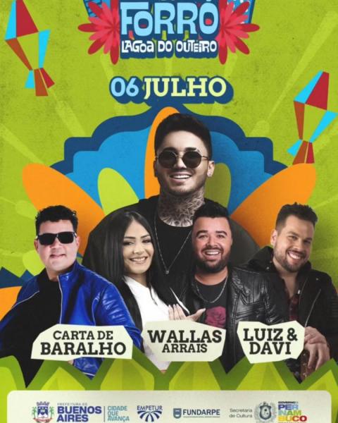 Wallas Arrais, Carta de Baralho e Luiz & Davi - Forró Lagoa do Oiteiro