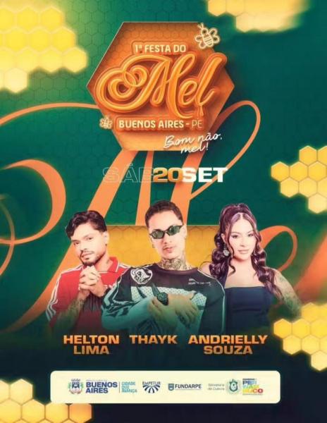 Helton Lima, Thayk e Andrielly Souza - 1ª Festa do Mel
