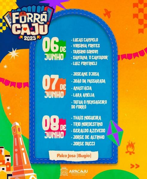 Joseane DJosa, João da Passarada, Anastácia, Lara Amélia e Tatua O Mensageiro do Forró - Forró Caju 2025